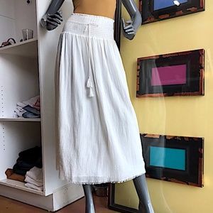 MAGARET O’LEARY Cotton/Gauze Midi Skirt NWOT/S